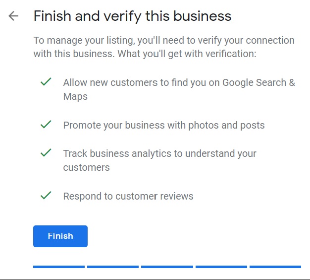 Verification in GMB