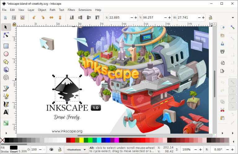 نرم افزار inkscape