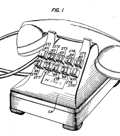 طراحی صفحه کلید تلفن در آزمایشکاه بل 