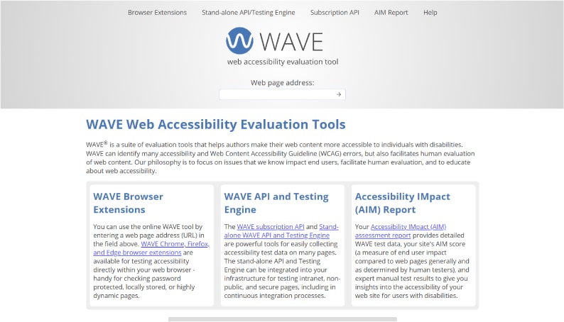 wave web accessibility evaluation tool