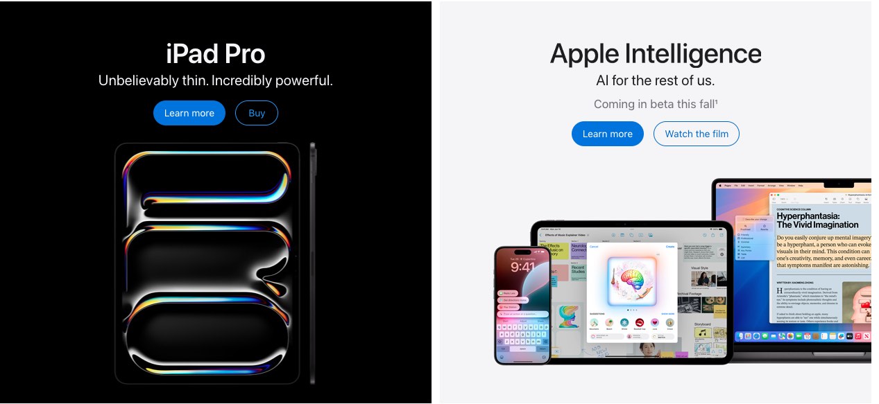 apple website microinteractions