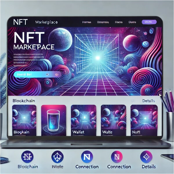 نمونه وبسایت nft طراحی شده با وردپرس